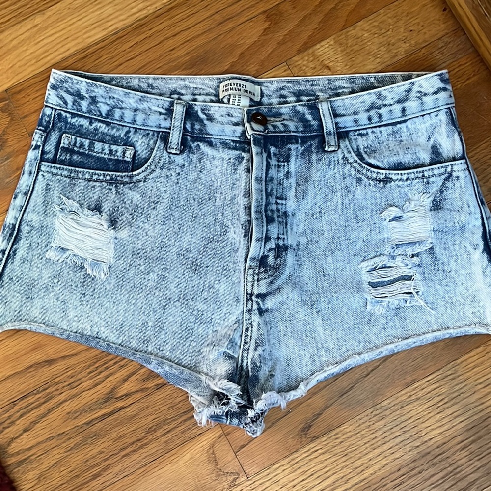Forever 21 High Rise Denim Shorts